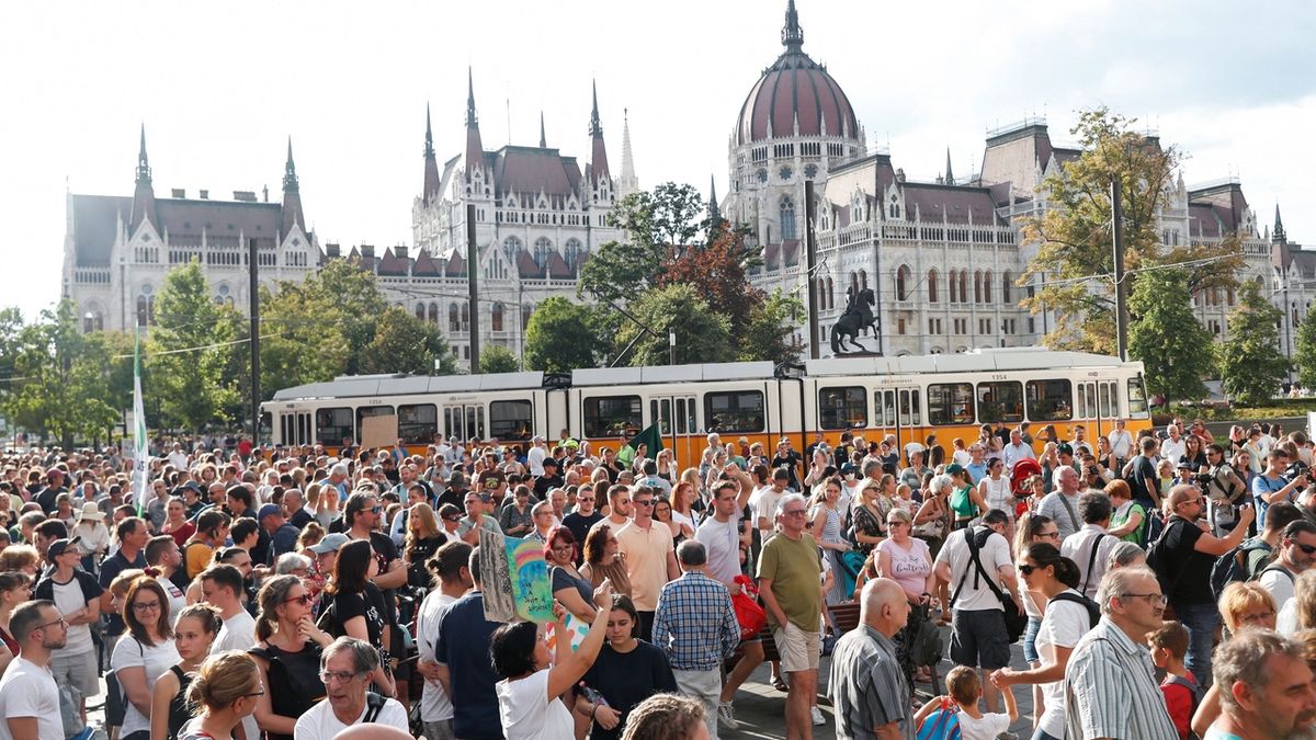 Tisíce Maďarů demonstrovaly proti novým předpisům o kácení